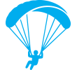 Parapente au-dessus des massifs alpins